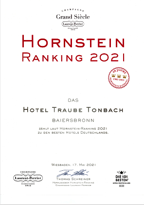 Hornstein Traube Tonbach 2021 Award Certificate